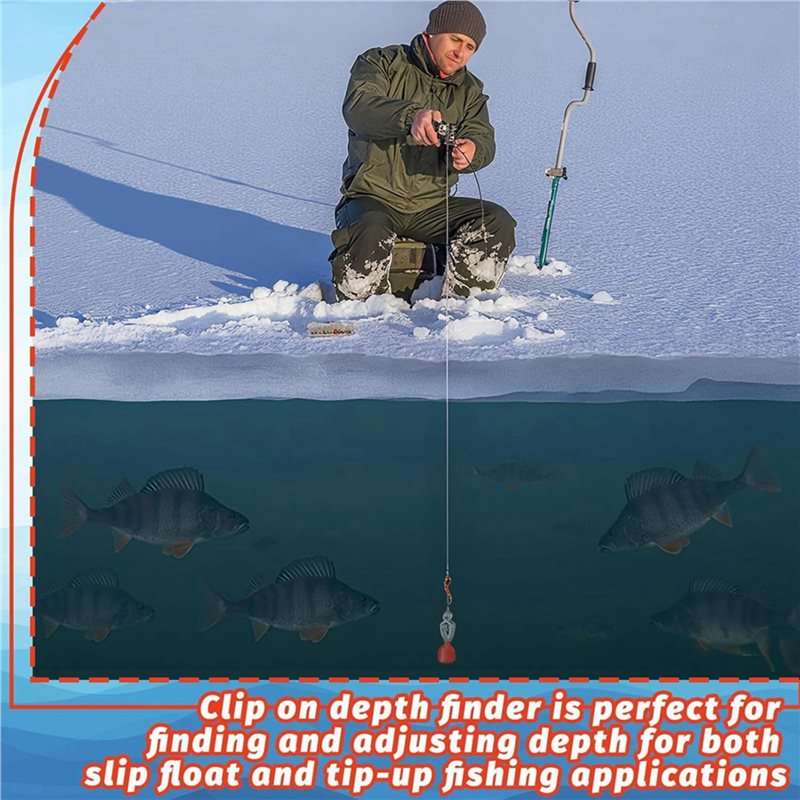 Clip-On Water Deep Gauge Instr - Fishing Depth Finder review and price