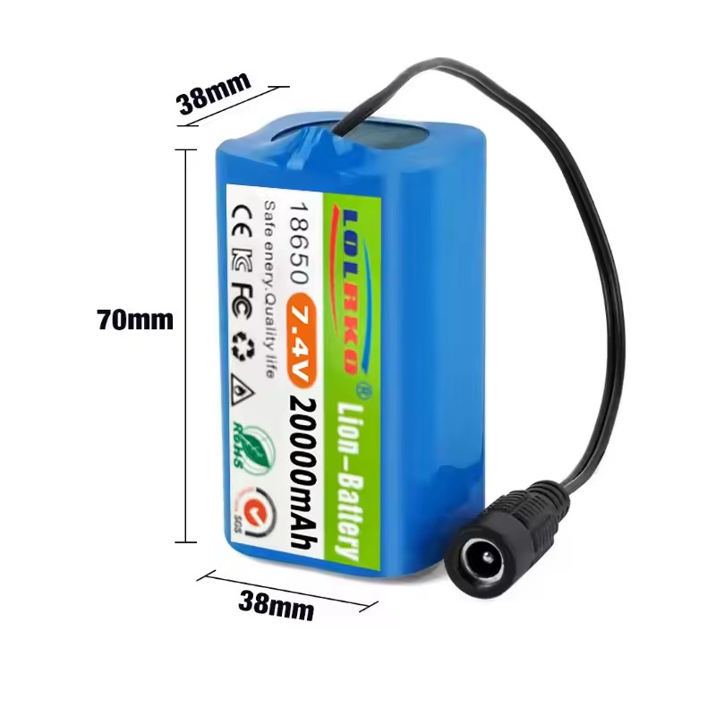 7.4V 20000mAh Battery with USB - Fish Finder Charger review and price