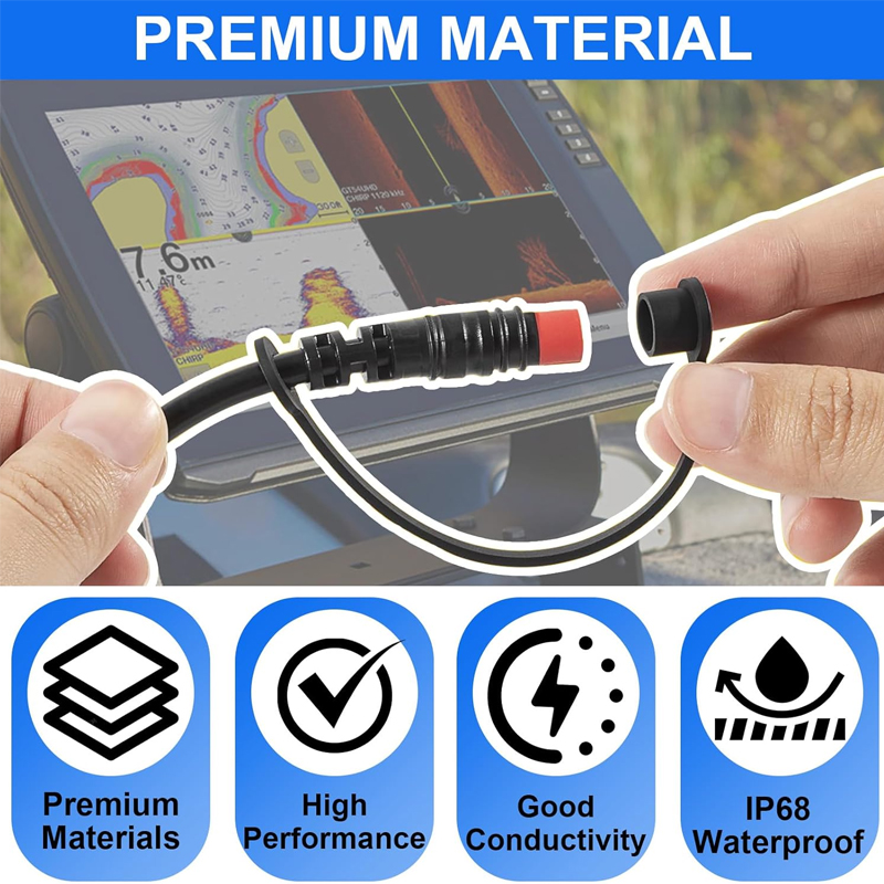 Marine 4-Pin Power Cable Conne - Fish Finder Cable review and price