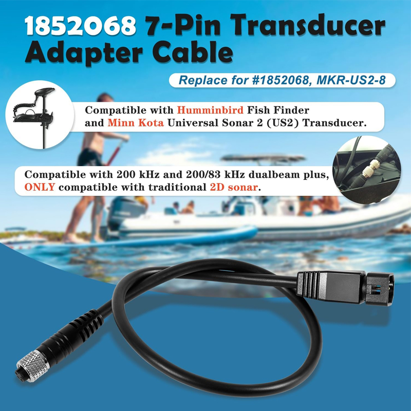 1852068 MKR-US2-8 7-Pin Adapte - Fish Finder Cable review and price