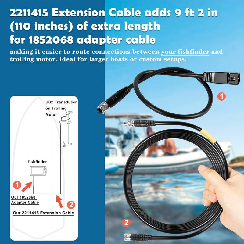 1852068 MKR-US2-8 7-Pin Adapte - Fish Finder Cable review and price